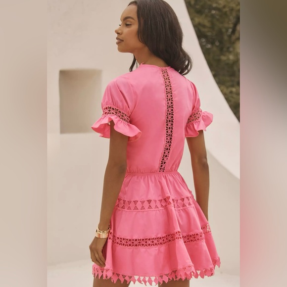 peixoto embroidered lace cover-up mini dress Piper Dress – Peixoto Wear
